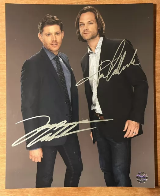 Jared Padalecki Jensen Ackles Signed Autographed 8x10 Supernatural Photo W/COA