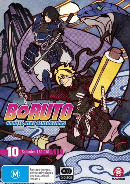 Boruto - Naruto Next Generations : Part 10 : Eps 120-140 (DVD, 2019) New SEALED