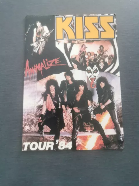 Kiss Animalize Tour 84 Second Hand Postcard, Carte Postale Occasion,Rare On Ebay