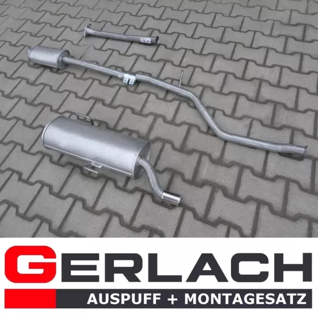 Auspuff für Peugeot 206 CC 1.6i 16V 2000-2005 Chrome Endrohr Auspuffanlage 3622