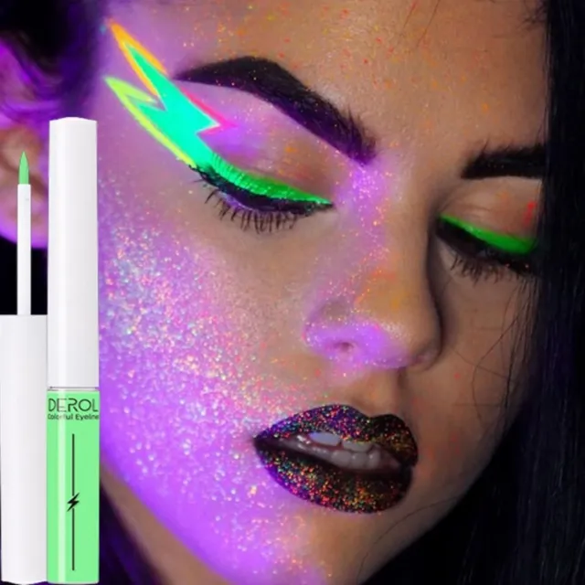 Factory Uv Vivid Color Neon Water Activated Eyeliner For Makeup Glow In  Dark Private Label Eye Liner - Buy Factory Uv Vivid Color Neon Water  Activated Eyeliner For Makeup Glow In Dark