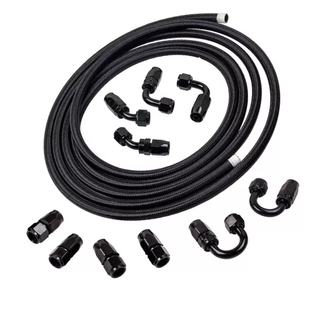 6 METERS AN8 8AN PTFE E85 20 Feet Oil Gas Line Fuel Hose + End Fittings Kit  EUR 78,22 - PicClick FR