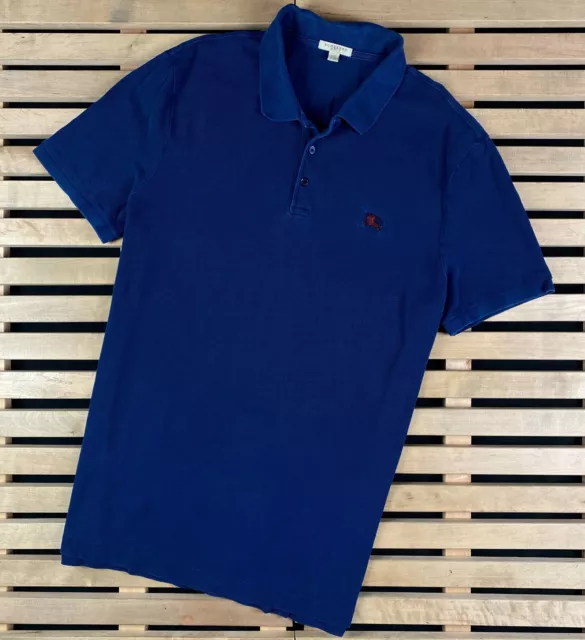 Mens Polo T Shirt Burberry Brit Size XXL 2XL