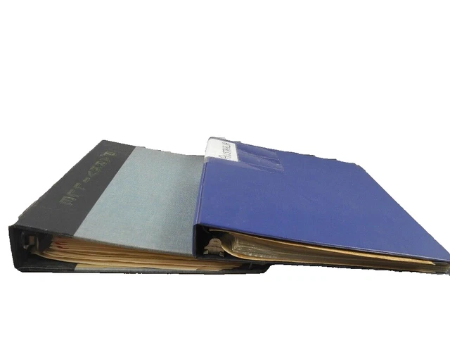 WW, AUSTRALIA, 2 homemade Stamp Collections mostly hinged on pages(2 binders)