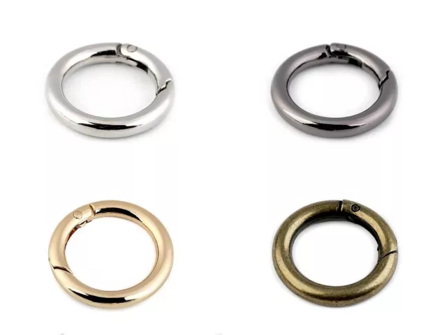 Anillo mosquetón anillo de bolsillo redondo mosquetón 25 mm estable mosquetón redondo