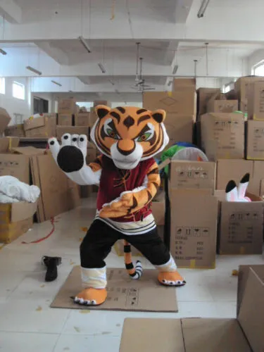 Tigress Tiger Kung Fu Panda Mascot Costume Halloween COS Adult Fancy Dress Newl
