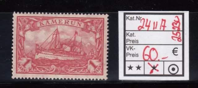 Kolonien Kamerun 1905, Mich.-Nr.: 24 II A *