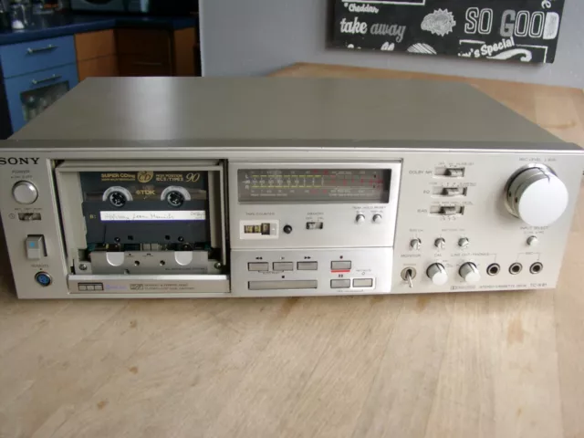 Sony Cassette Deck TC-K81 mit 3-Kopf Laufwerk und Doppel Capstan mit neuen Rieme