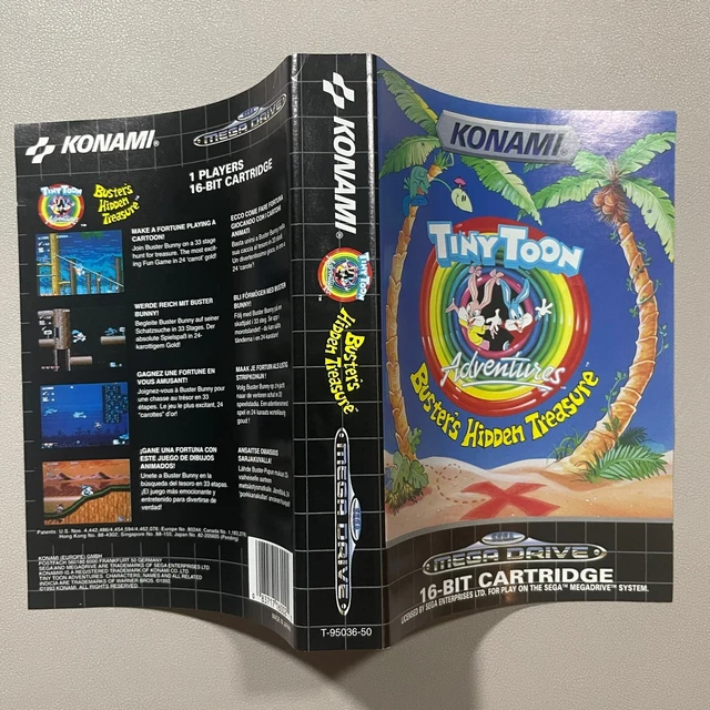 🕹️ TinyToon Adventures: B's Hidden Treasure (SEGA Megadrive PAL Artwork Slip)