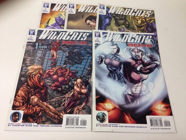 Wildcats #1-5 (Wildstorm/2008/Gage/Hairsine/011736) Complete Set Lot Of 5