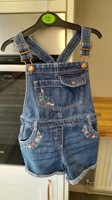 Dungarees denim per bambina taglia 5-6 anni gc