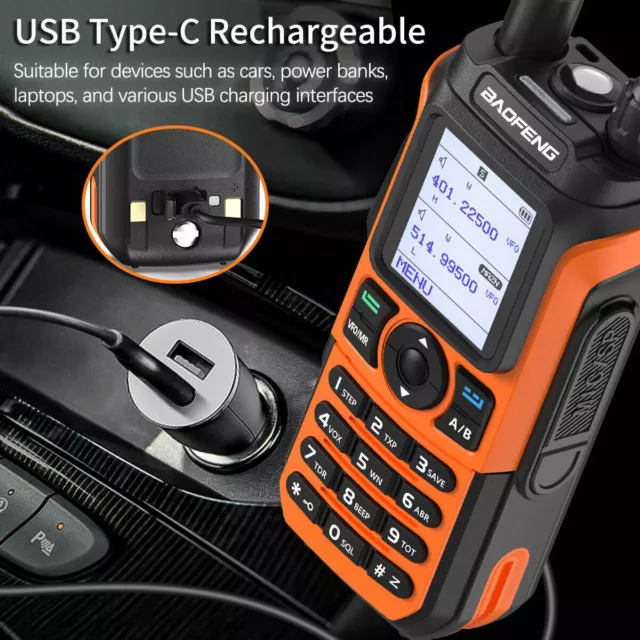 Baofeng UV-21 Pro V2 Walkie Talkies Tri Band Ham Two-Way Radio Long Range Up 5R. 2