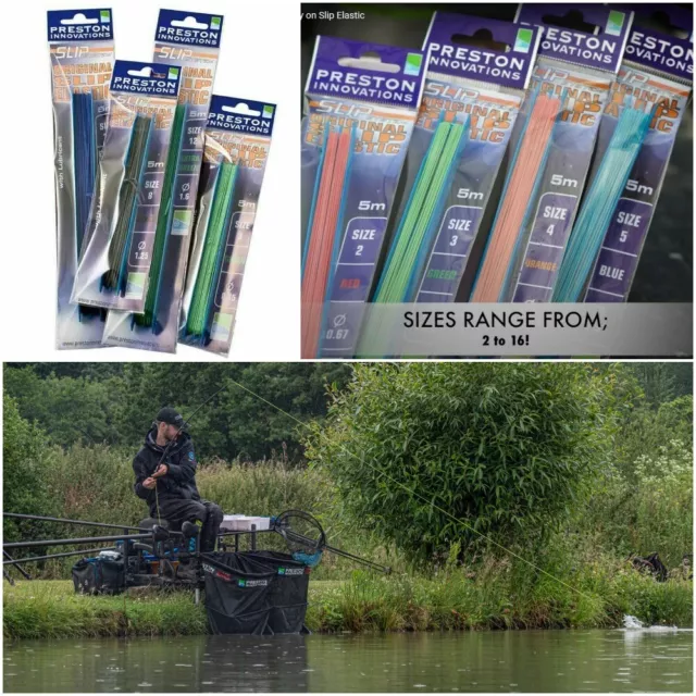 Preston Innovations Original Slip Elastic 5M Pole Fishing - All Sizes Available