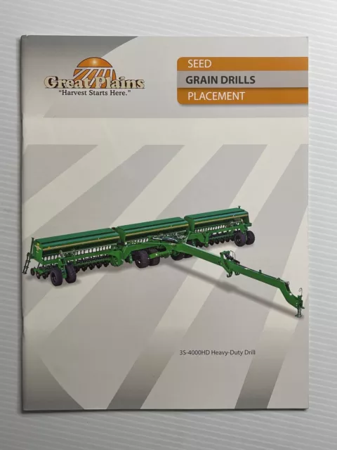 Great Plains Seed Grain Drills Placement Sales Brochure (Showroom Sales Book)