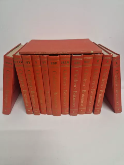 Children's Encyclopaedia Britannica 12 Volume Set Complete 1st Edition 1961