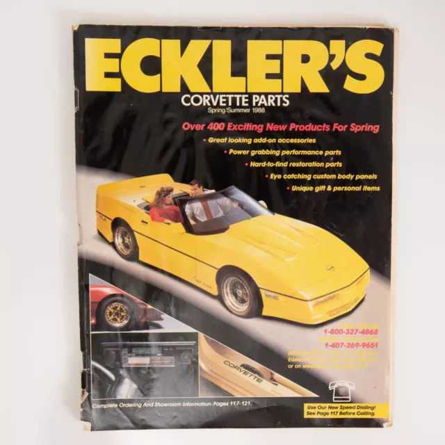 1988 Eckler’s Corvette Parts Spring Summer Catalog Chevrolet Chevy Performance