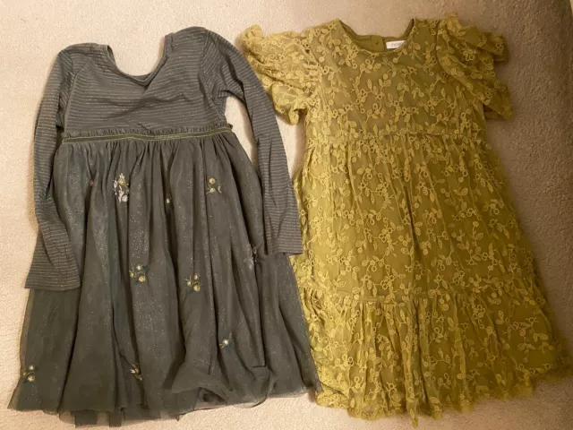 NEXT DRESS X2 Age 5-6 Years Worn 1-2 Times Only Party Dresses Girl Bundle