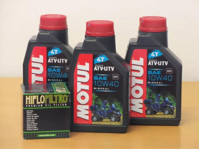 Motul Quad Öl  / Ölfilter Yamaha YFM700 Grizzly 07-10