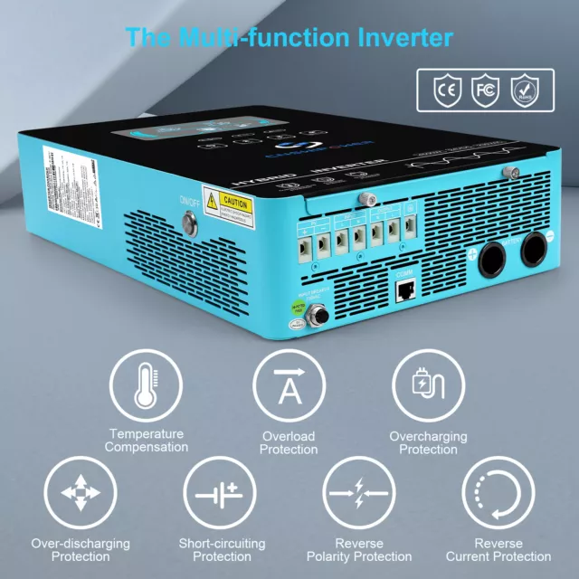 4.5KW Hybrid Solar Wechselrichter 24V Charger MPPT Pure Sinus controller 220V 3