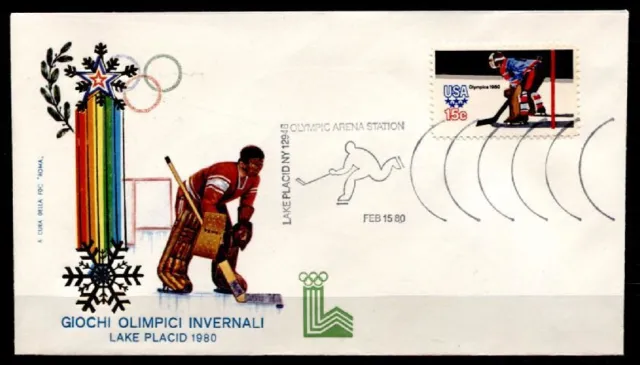 Eishockey. Olympische Winterspielen,Lake Placid, SoSt(2). 13.2.80. USA 1980