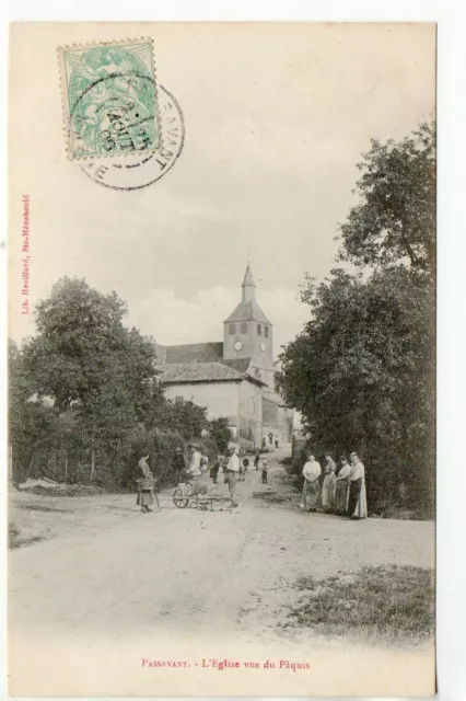 PASSAVANT EN ARGONNE - Marne - CPA 51 - l' église 3 vue du Paquis