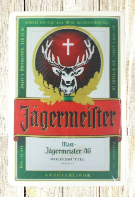 Jagermeister Deer Head beer tin metal sign work wall art