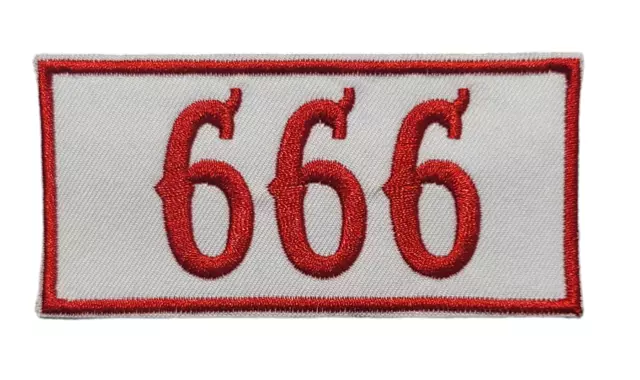 Hells Angels Support 81 Patch Patches 666 " Rouge/Blanc