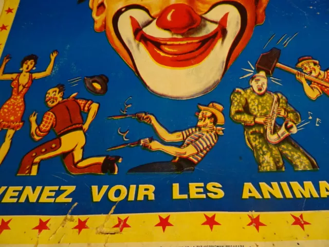 lot,affiches  cirque clowns  collection cirque art forain dumas  signée JUANOLA