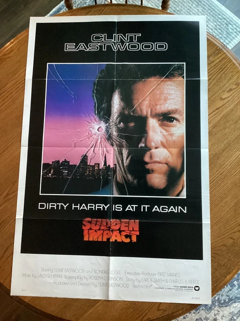 SUDDEN IMPACT original 1983 one sheet movie poster CLINT EASTWOOD/DIRTY HARRY