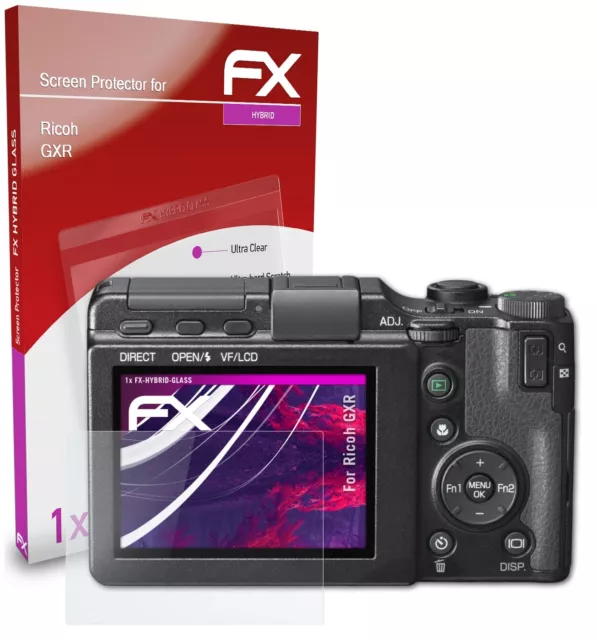 atFoliX Glass Protective Film for Ricoh GXR Glass Protector 9H Hybrid-Glass