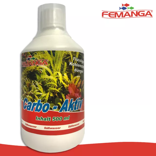 Femanga 500 ML Carbo Actif Plantes Aquatiques Étang Aquarium Engrais Ajout Soins