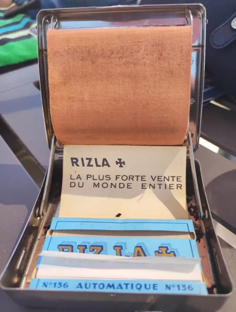 ANCIENNE ROULEUSE A CIGARETTE  Étui Express SGBG PARIS + RIZLA + toile  neuve EUR 35,00 - PicClick FR