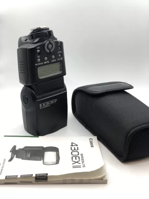 Canon Speedlite 430ex II + Mint Condition Original Case And Manual