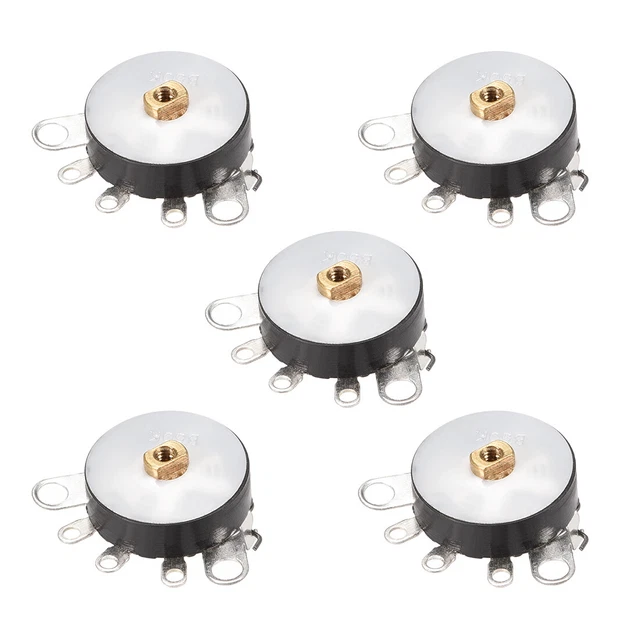 WHEEL DUPLEX POTENTIOMETER w Switch B50K Ohm Variable Resistors Single ...