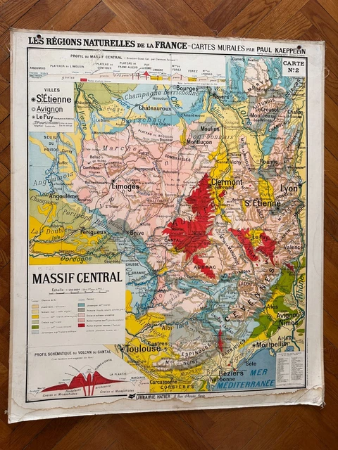 Ancienne affiche scolaire sciences Hatier - 22 Végétaux, plantes et