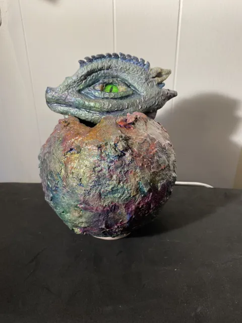 Ooak Handmade Plaster Egg And Polymer Dragon Eye