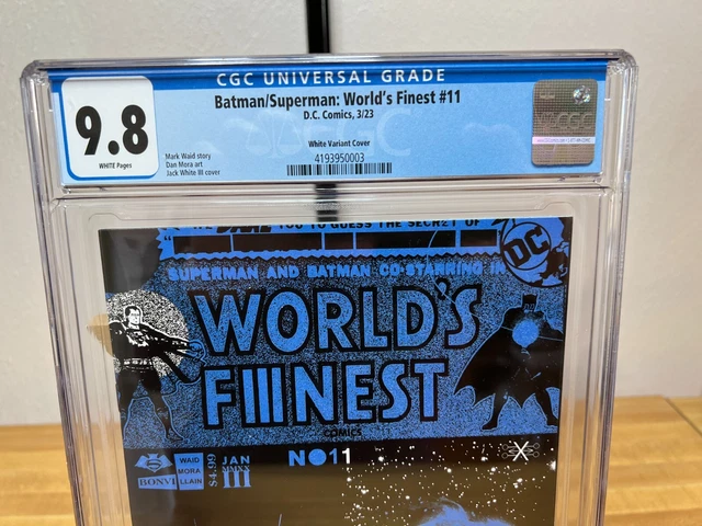 Superman/Batman World's Finest #11 - CGC 9.8 -  Jack White Variant - 1st Print 2