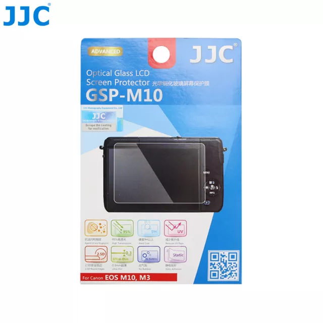 JJC Glass Camera LCD Screen Protector for Canon EOS M10 M3 PowerShot G1 X MarkII