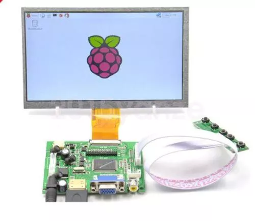 9 Inch 9" TFT LCD Display Module HDMI+VGA+2AV Driver Board for Raspberry Pi