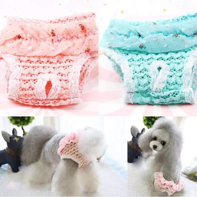 1Pc Dog Diaper Physiological Pants Sanitary Panties Washable Female Dog Pan YIUK