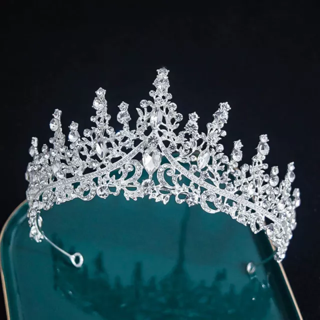 Wedding Crown Hair Jewelry Bridal Headpiece Women Bride Baroque Crystal Tiaras
