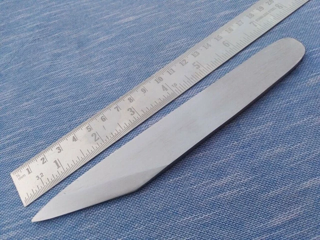 7 "especial caza bowie cuchillo de acero con resorte hoja en blanco abridor...