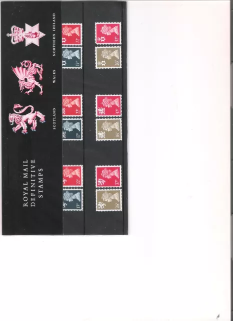 1990 Royal Mail Presentation Pack Mixed Regional Definitives Pack Number 23
