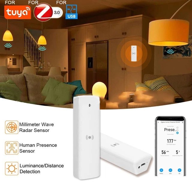 Sensore zigbe avanzato per TUYA con alimentazione USB per rilevamento presenza u