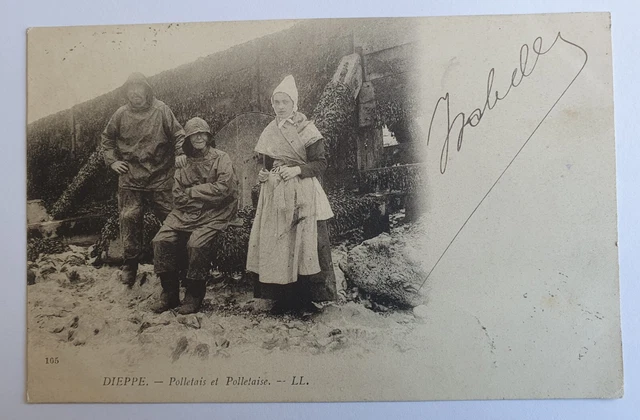 DIEPPE CPA polletais polletaise Carte Postale Ancienne PORT GRATUIT
