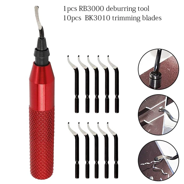 Ébavurage Outils Lames Outil Lot Métallurgie Poignée Design RB3000 Rangement