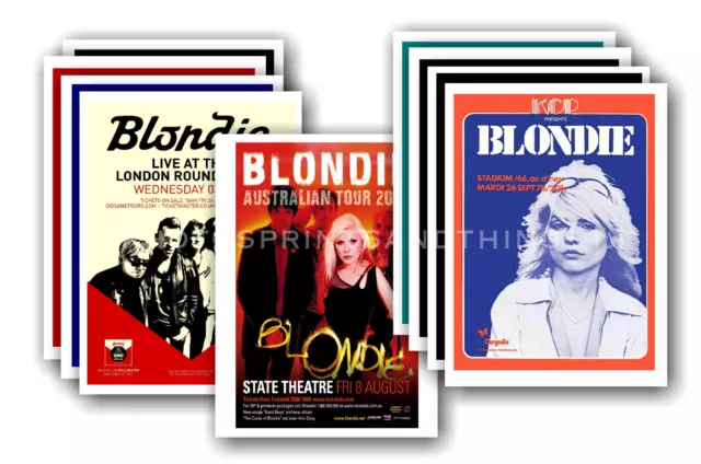 BLONDIE  - 10 promotional posters - collectable postcard set # 2