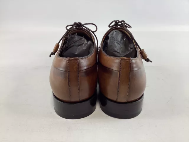 Mens Mezlan Platinum Light Brown Leather Oxford Shoes 9M NEW 3