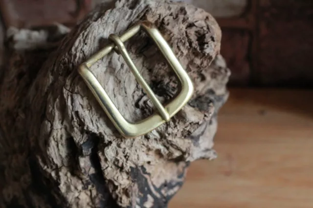 Brass Belt Buckles Leather belts Solid Brass 80 grams 38/40mm Handmade Buckle.UK
