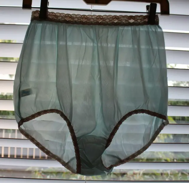 Vintage Pam Undies Granny Panties Nylon Mushroom Gusset Size 7 Nos Blue Green £20 65 Picclick Uk